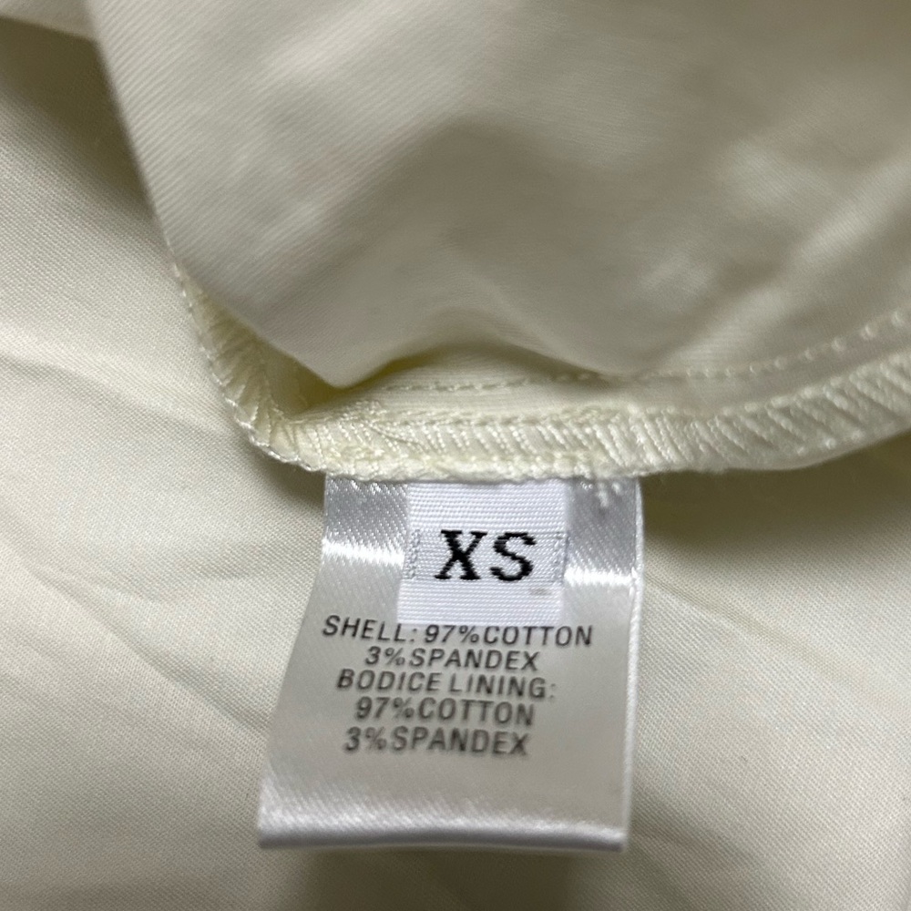 LBV Cotton Halter Dress In Ivory Size XS - Picture 8 of 9